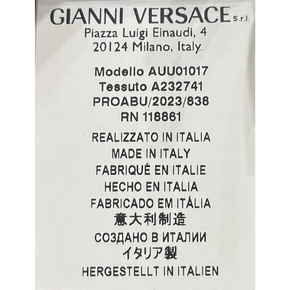 M2-8 VERSACE Men's Greca Jockstrap Underwear Stretch Black/Gold Size 6/34-36/M - Picture 7 of 11